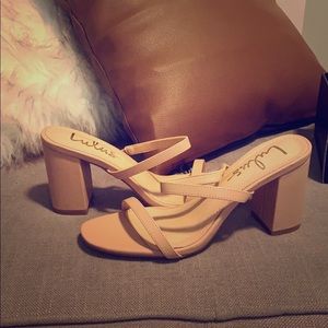 Brand New Nude Block Heels